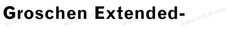 Groschen Extended字体转换